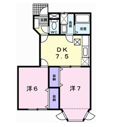 ロジュマン　ドゥ　クールの物件間取画像